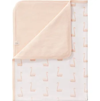 Dětská deka Fresk - Dětská deka z organické bavlny 80 x 100 cm Labuť