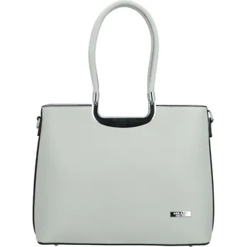 Dámská kabelka do ruky světle šedá - Delami Bella Rosa šedá