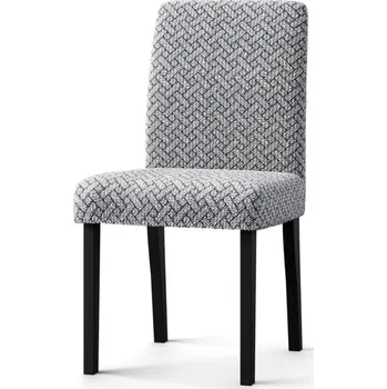 Napínací potah Blancheporte Bipružný žabičkovaný potah na židli, mikrovlákno šedá