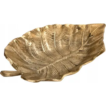 Kovová mísa zlatý list 23 cm