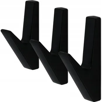 Věšák Háček na hmoždinky Mavö černý