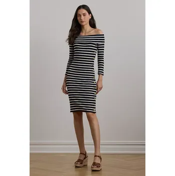 Dámské šaty Šaty Lauren Ralph Lauren tmavomodrá barva, mini, 250957718 59X, vel. M