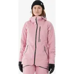 WEDZE Dámská hřejivá a prodyšná lyžařská a snowboardová bunda FR500 S RŮŽOVÁ