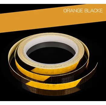 Reflexní páska na auto a kolo 800 cm | reflexní páska, reflexní nálepky - černá a oranžová