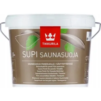 Lak na dřevo Akrylátový lak Tikkurila Supi Sauna Protection 9 l