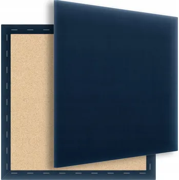 Obraz ČALOUNĚNÉ STĚNOVÉ PANELY MAGIC VELVET ČTVEREC Tmavě modrá 30x30 cm