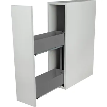 Nábytkové kování CARGO KOŠ DO SKŘÍŇKY 20 BOČNÍ PRAVÝ ANTRACIT S TLUMENÍM DOVÍRÁNÍ PLNÉ DNO 2p BLUM