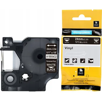 Pásek do tiskárny Vinylová páska Specmark pro DYMO RHINO 24mm x 5,5m Černá 1805432