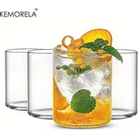 Sklenice na whisky a koktejly z borosilikátu | sklenice, set skleniček - 4KS 440ML