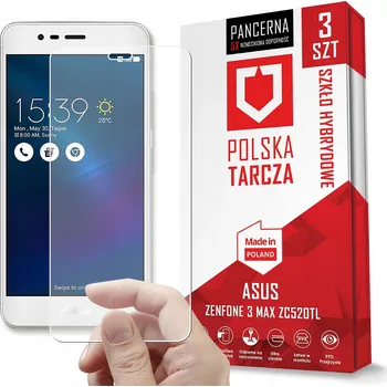 Pouzdro na mobilní telefon Hybridní Sklo pro Asus ZenFone 3 Max ZC520TL 3 ks