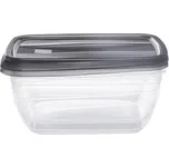 CURVER Sada dóz na potraviny VEDO 2x1,3L | transparentní / šedá