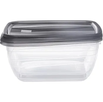 Nádobí CURVER Sada dóz na potraviny VEDO 2x1,3L | transparentní / šedá