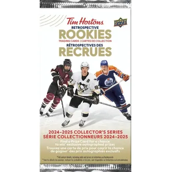 Sběratelská karetní hra Upper Deck Hokejové Karty 2024-25 Upper Deck Tim Hortons Retrospective Rookies Hockey Hobby Balíček