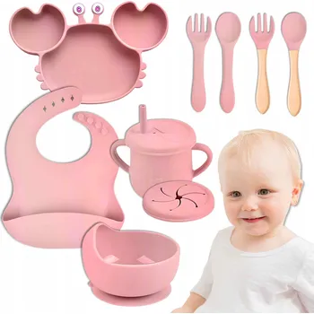 dětská jídelní sada Silikonová sada nádobí Renew Force