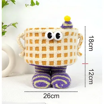 úložný prostor na hračky Roztomilý dětský úložný koš na hračky z měkkého plyše | úložný koš, dětský koš - velké nohy C