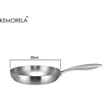 Pánev Nerezová pánev na smažení a vaření | pánev, kuchyňské nádobí - 30CM