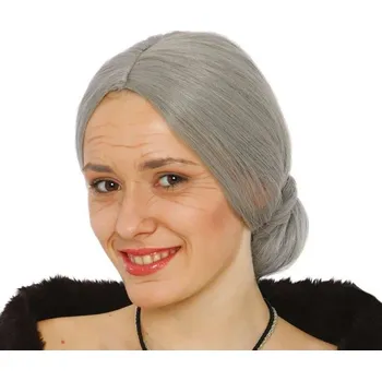 Karnevalový kostým Guirca Paruka babička šedá