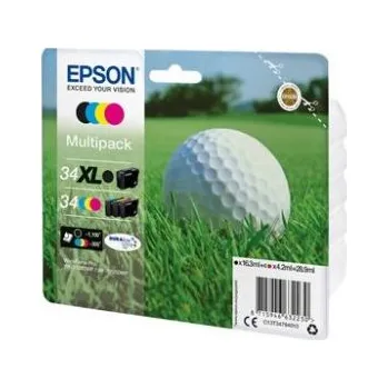 Epson 34 Multipack - 4-balení - černá, žlutá, azurová, purpurová - originální - inkoustová (C13T34794010)