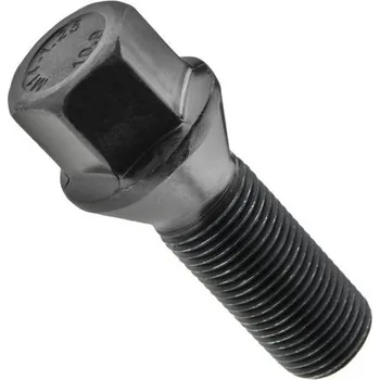 Šroubek na kolo Černý Šroub na disk M14x1,25 30 mm Kužel