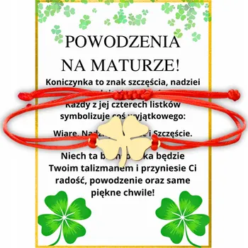 Náramek Náramek pro štěstí čtyřlístek Pro maminku, babičku, ženu - Dárek