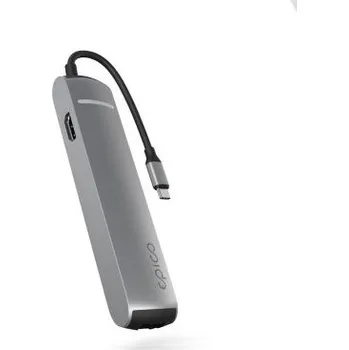 Notebook Epico 6v1 Slim Hub 8K s USB-C konektorem - šedá (9915112100070)