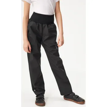 Chlapecké kalhoty Dětské softshellové kalhoty s fleecem Simple, Černá Velikost: 122/128