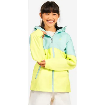 Chlapecká bunda DECATHLON Dětská nepromokavá bunda na plavbu Sailing 100 12 LET MODRÁ|ŽLUTÁ