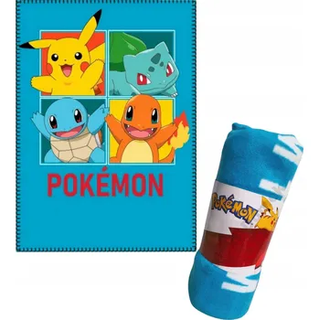Dětská deka FLEECOVÁ DEKA POKEMON 140X100 PIKACHU DĚTSKÁ