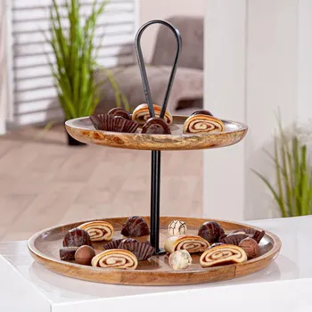 Gilde Etažér Ferro, mangové dřevo 494368