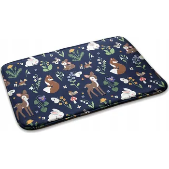 Obraz Dětský kobereček protiskluzový s potiskem Zvířata a rostliny 90x60 cm