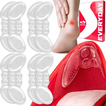 Vložka do bot Gelové vlepovací patěnky do bot, lodiček, průhledné, SADA 4 PÁRY