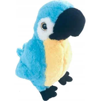 plyšák Ara modrá papoušek se zvukem 28 cm