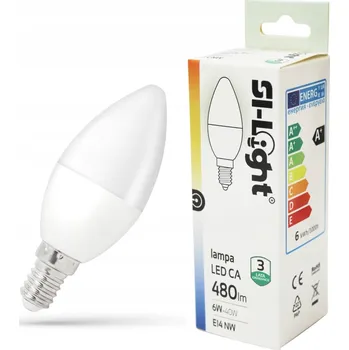 Žárovka LED ŽÁROVKA E14 6W 230V 480LM 4000K SVÍČKA AN-LUX