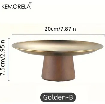 Elegantní korejský tác s dřevěnou základnou | <strong>dekorativní podnos</strong>, <strong>servírovací tác</strong> - Gloden-B