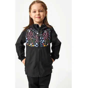 Chlapecká bunda Dětská softshellová bunda bez zateplení Basic, Černá, Zahrada Velikost: 110/116