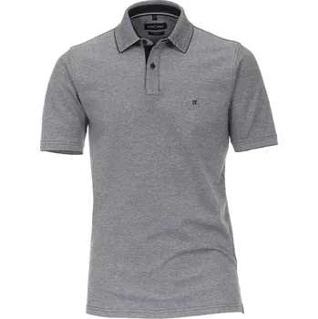 Pánské tričko Pánská polokošile Casa Moda 3XL - 6XL krátký rukáv tmavě modrá elastická stretch Casa Moda - 6XL