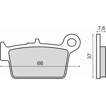 Brzdová destička RMS brzdové destičky 225103020 organické