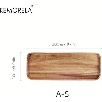 Elegantní bambusový čajový podnos z akácie | servírovací tác, dekorativní podnos - A-S