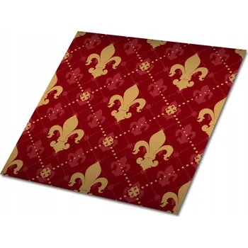 vinylová podlaha Samolepicí obkládačky s grafikou do jídelny PVC Lilie královské 9x30x30 cm