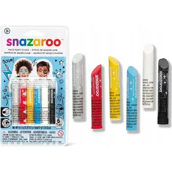 Výtvárné potřeby Pastelky na malování na obličej pro chlapce snazaroo