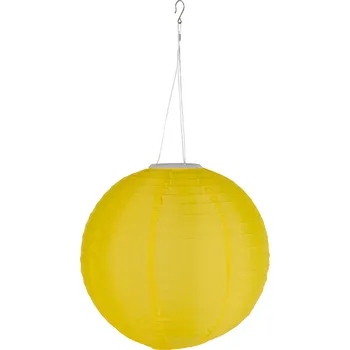 LIVARNO home Světelný LED řetěz XXL / Závěsné solární LED světlo (lampion, žlutá)