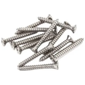 Fender Bass/Telecaster Bridge/Strap Button Mounting Screws Phillips-Head Pružiny / Šrouby