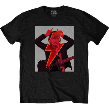 Pánské tričko AC/DC Tričko Angus Finger Horns Unisex Black XL