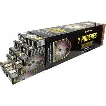 Vonná tyčinka Vonné tyčinky 7 Poderes 175 ks – energetické masala | Darshan Incense