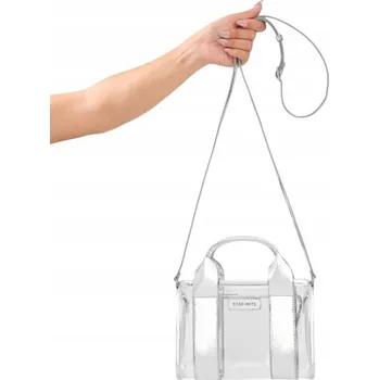 Voděodolná taška přes rameno Case-Mate Micro Tote Bag, stříbrná chrom/průhledná