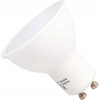 Žárovka LED ŽÁROVKA GU10 5W = 40W BÍLÁ NEUTRÁLNÍ BARVA DO DÍLNY KANCELÁŘE
