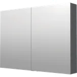 Naturel Zrcadlová skříňka Naturel 100x72 cm lamino šedostříbrná GALCA1100 GALCA1100