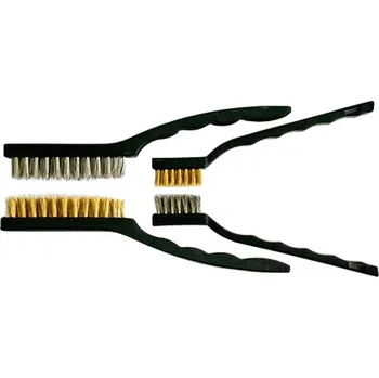 Drátěný kartáč STREND PRO® Sada Kartáče drátěné BWS 378 ocel / mosaz 4 ks, 35×8×175 mm, 85×15×225 mm 227033