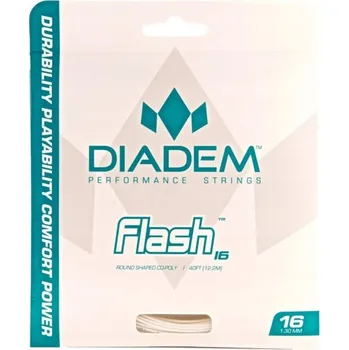 Struna na výplet tenisové rakety Tenisový výplet Diadem Flash 16L (1.25) bílý