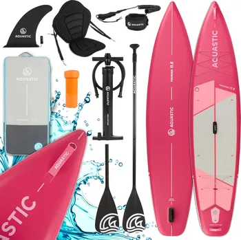 SUP prkno AQUASTIC Touring 11'6" růžové, 350 cm